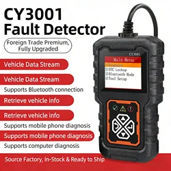 CY3001 Car OBD2 Scanner Diagnostic Tool Code Reader Car Voltage Tester Engine Fault Code Scanner Charging Diagnostic Tester