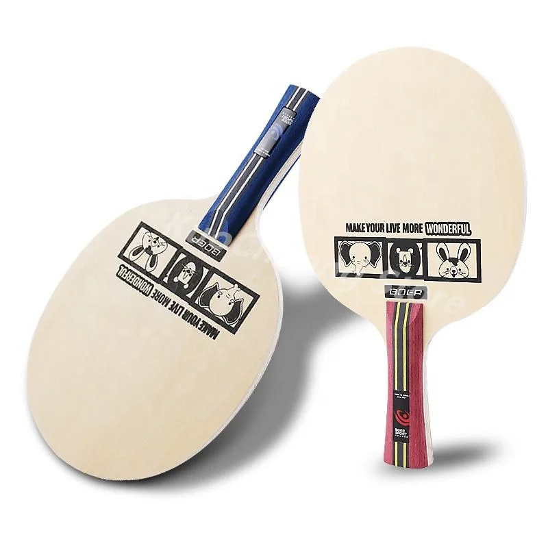 Lama da Ping Pong 1PC 5 legno 2 lama da Ping Pong professionale in carbonio per bambini studenti bambini giovani