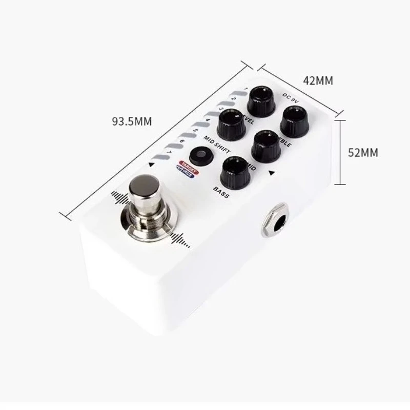 

STLF Mini Single Block Electric Guitar Effect Device Metal Reverb Tuning Table with Delay Atmosphere and Loopers