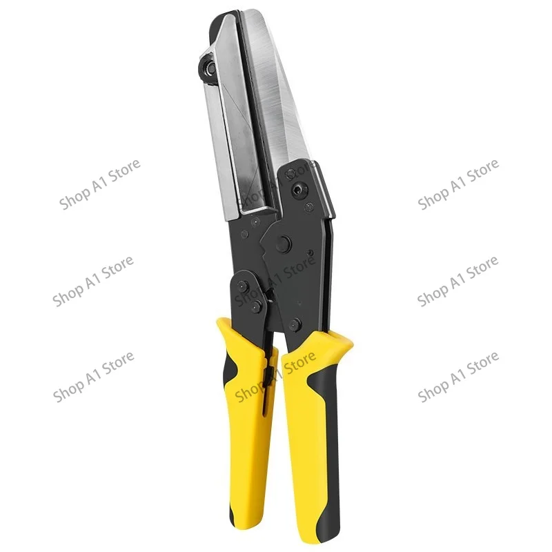 VSJ‑110XC Multi‑Angle Manual Trunking Cutter,45°/90° PVC Wiring Duct Cutter for PE PPR Plastic Pipe Electrical Work