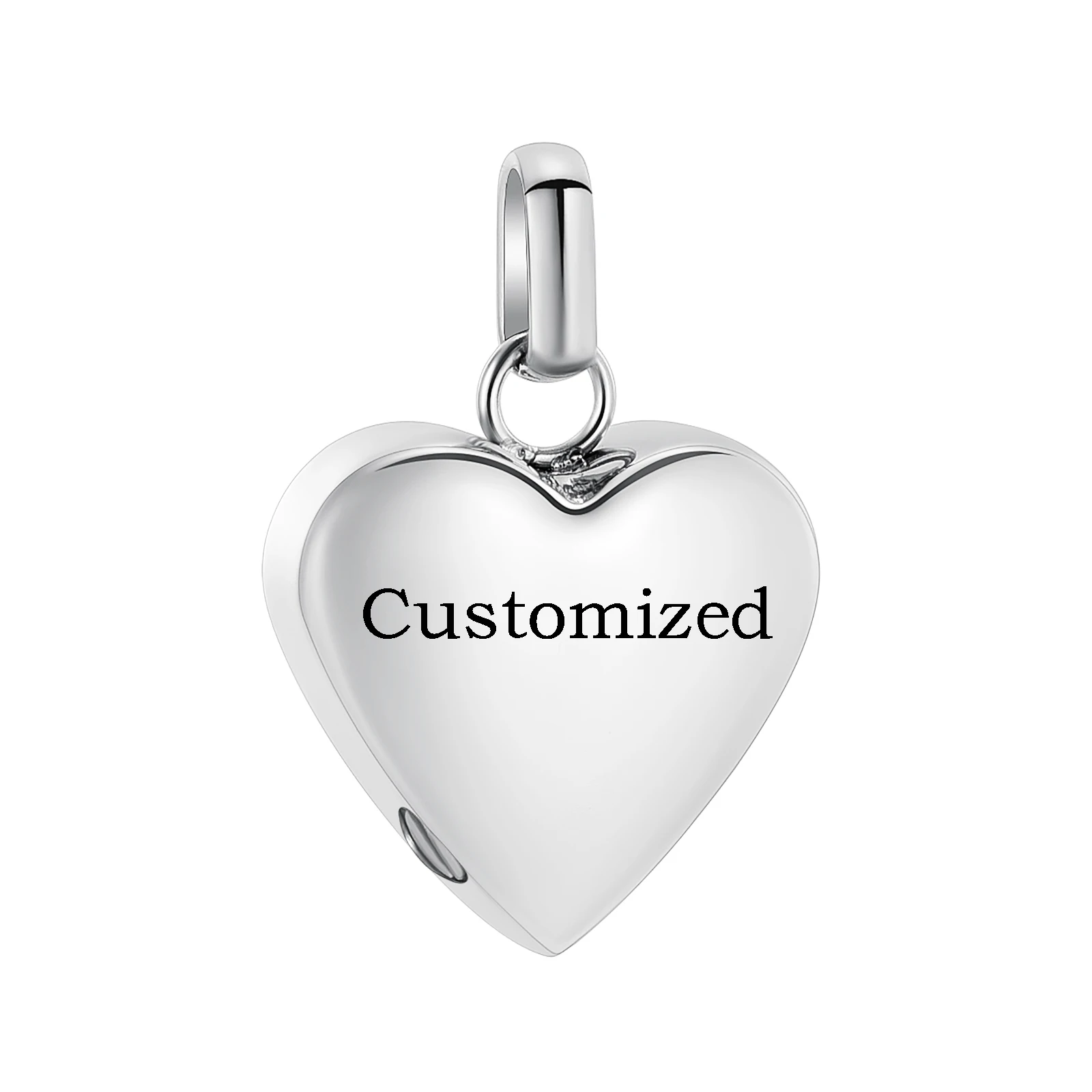 

Mini Heart Charm Pendant Cremation Urn Keychain Stainless Steel For Human/Pet Ashes Memorial Jewelry Keepsake Keyring