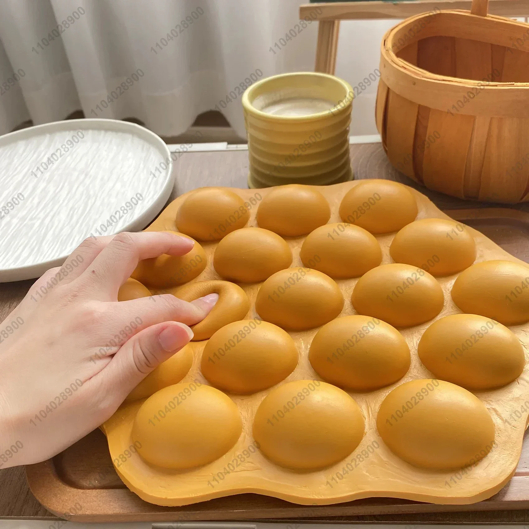 Bubble Waffle Squishy Slow Rising Egg Waffle Bread Slow Rebound Squeeze Toy Anti Stress Relieve Stress Hand Relax Gift Toy