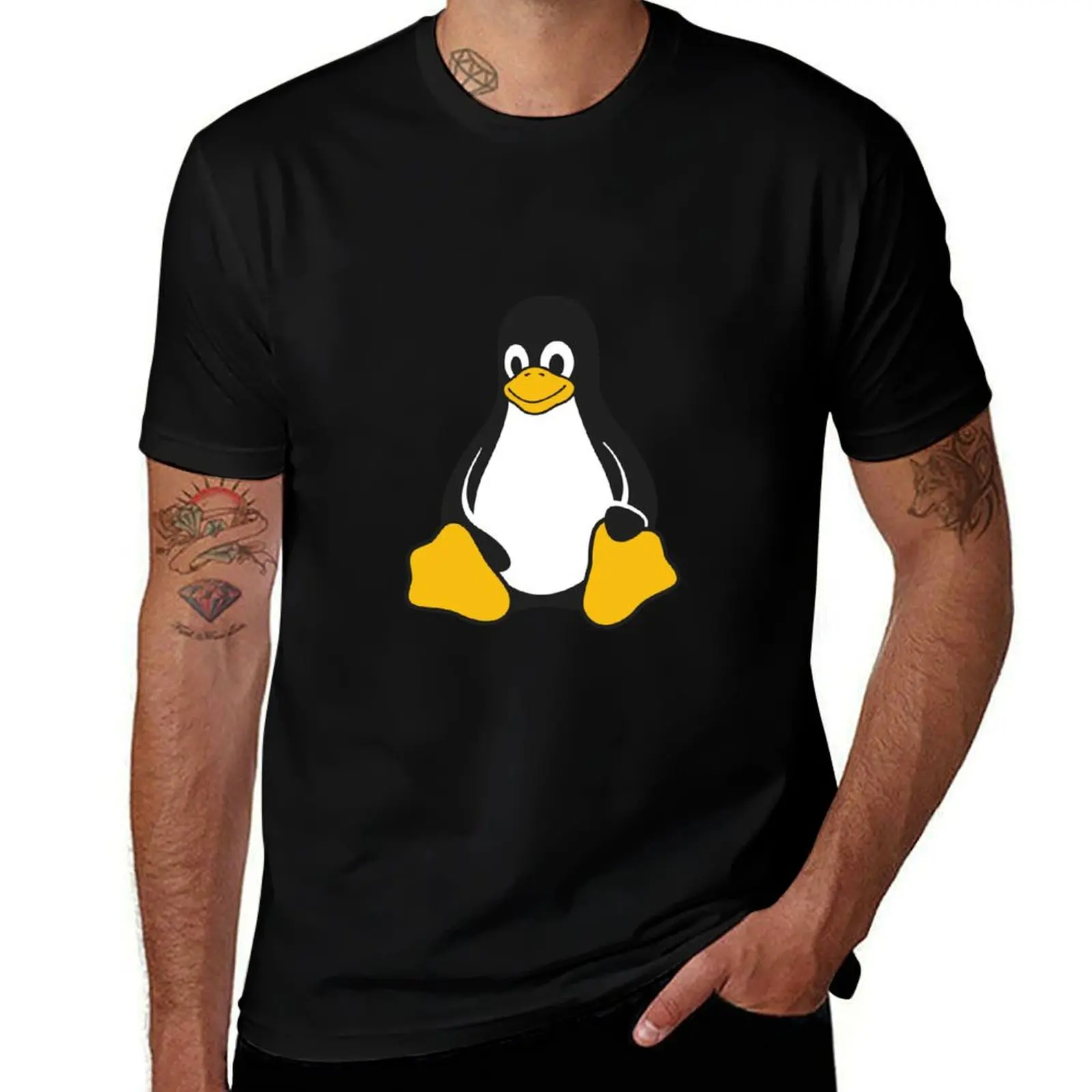 Linux Tux T-Shirt Daily Wear Print T-Shirt