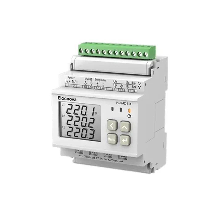 Split Core CT Input Lora Comm Din Rail Multi-Functional Energy Meter