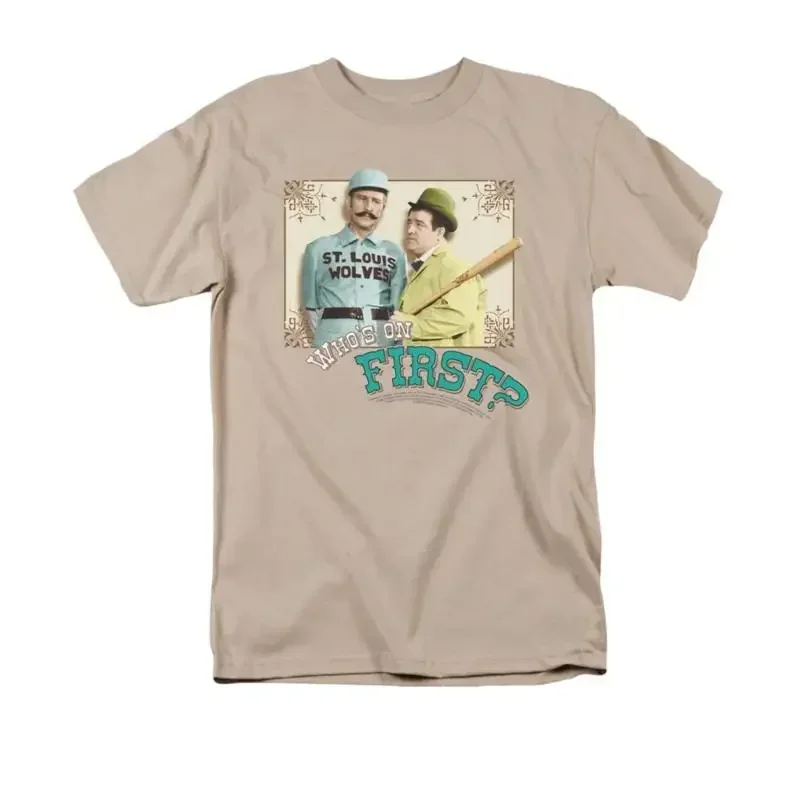 ABBOTT COSTELLO WHO'S ON FIRST Licensed Adult Men's  T shirt SM 3XL
