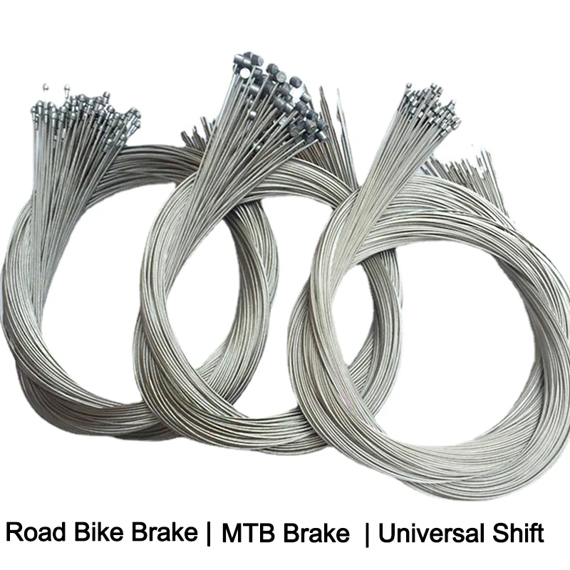 5pc Bike Brake Cables Stainless Steel Brake Shift Cable Wire Mountain Bicycle Brake Inner Cable Derailleur Line Bike Accessories