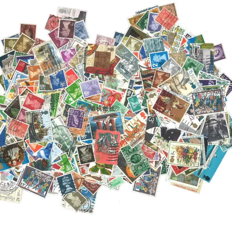 100 different uk postage stamps real used post stamps from UK England The United Kingdom