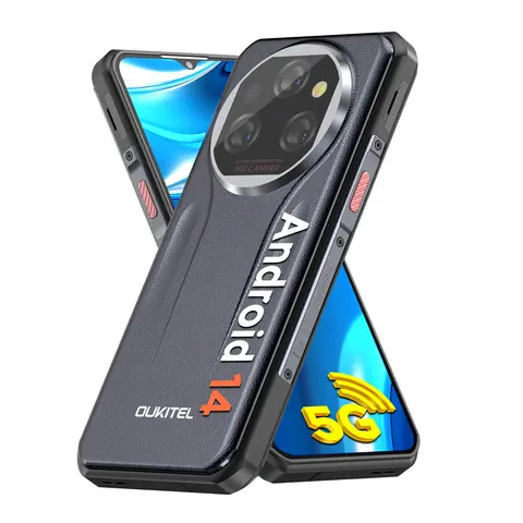 Global Version Oukitel WP39 Rugged 5G Smartphone Octa Core 24GB(6+18)+256GB 6.6Inch Android 14 Mobile Phone 64MP Camera 11000mAh