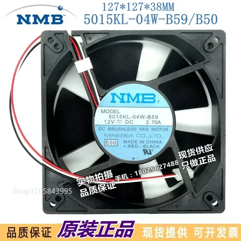 for NMB 5015KL-04W-B59/B50 12V 12738 Fan 12V 2.70A Large Air Volume Original Imported Cooling Fan
