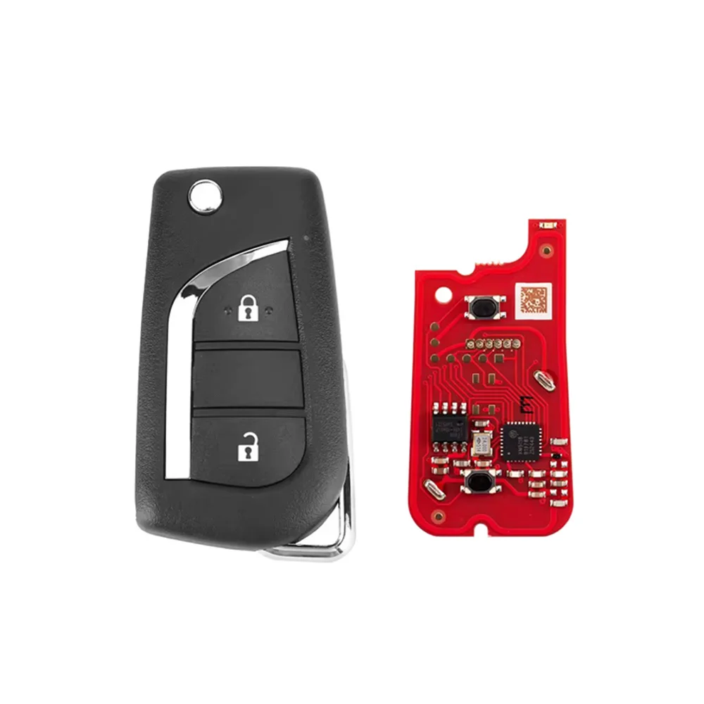 5pcs XKTO21EN XHORSE XKTO21EN 2nd Generation for Toyota 2 Buttons Universal Remote Key English Version Replace XKTO01EN Car Keys