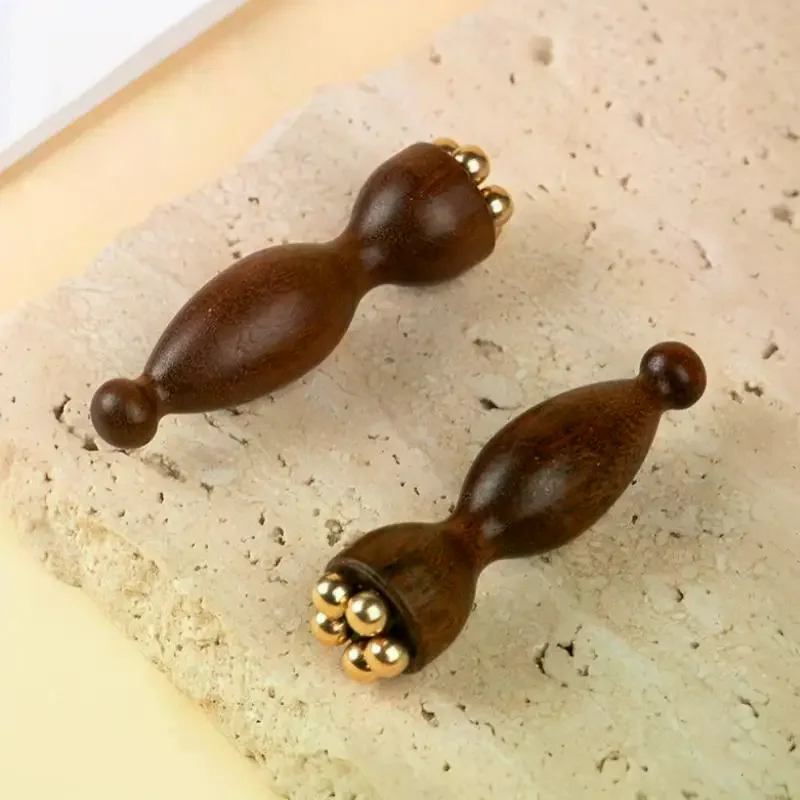Eye Massage Sticks,Sandalwood Eye Face Roller Massager,Eyes Fatigue Relief Massage Stick for Reducing Puffiness Bags Muscle Ach