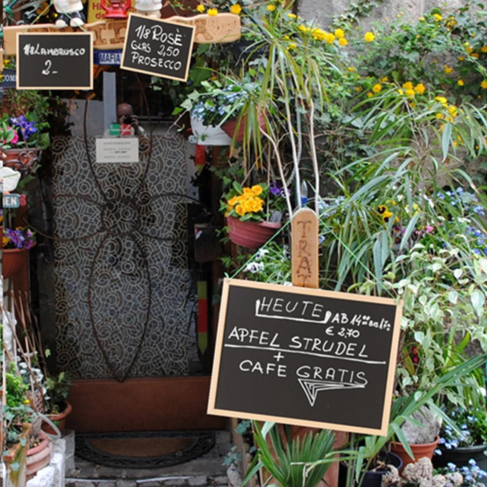 2 قطعة 30x20 سنتيمتر علامات السبورة الخشبية قابل للمسح جدار ديكور رسالة مجلس معلقة عرض السبورة السبورة تسجيل #3