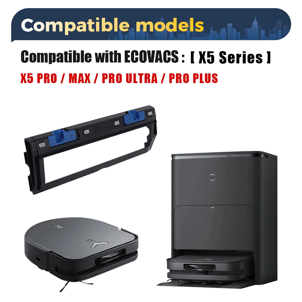 ملحقات غطاء الفرشاة الرئيسية لـ ECOVACS X5 PRO/X5 Max/X5 Pro Ultra/X5 Pro Plus/X2S قطع غيار المكنسة الكهربائية الروبوتية