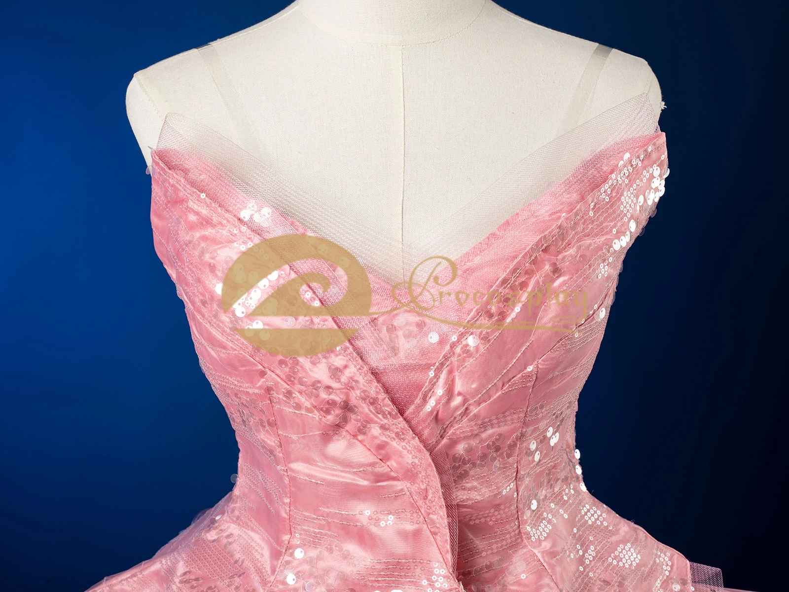 Glinda Cosplay Costume Glinda Pink Wedding Dress Suit Top Skirt Women Halloween Party Outfit