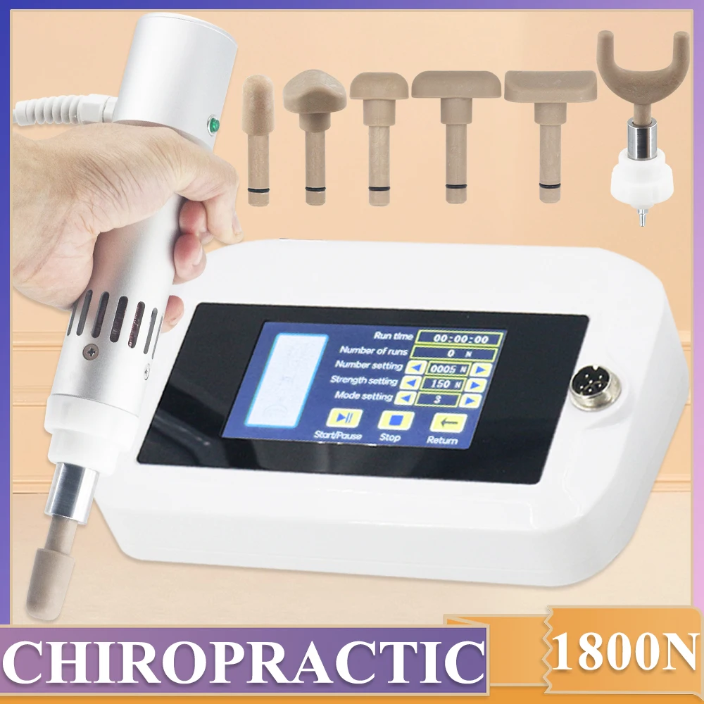 

Электрический корректирующий пистолет 1800N, регулируемая сила, инструмент для хиропрактики для эффективной релаксации позвоночника и массажер для тела, новинка 2023 года