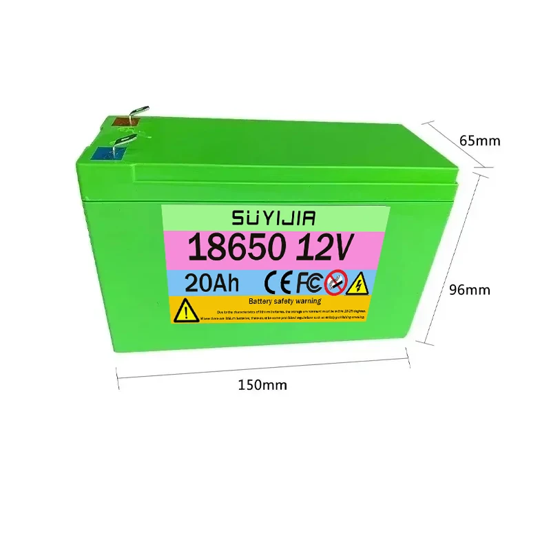 Original and authentic12V 12Ah 20Ah 18650 Battery Pack 18650 Lithium Battery Recharable Solar Storage Battery Electric Lighting