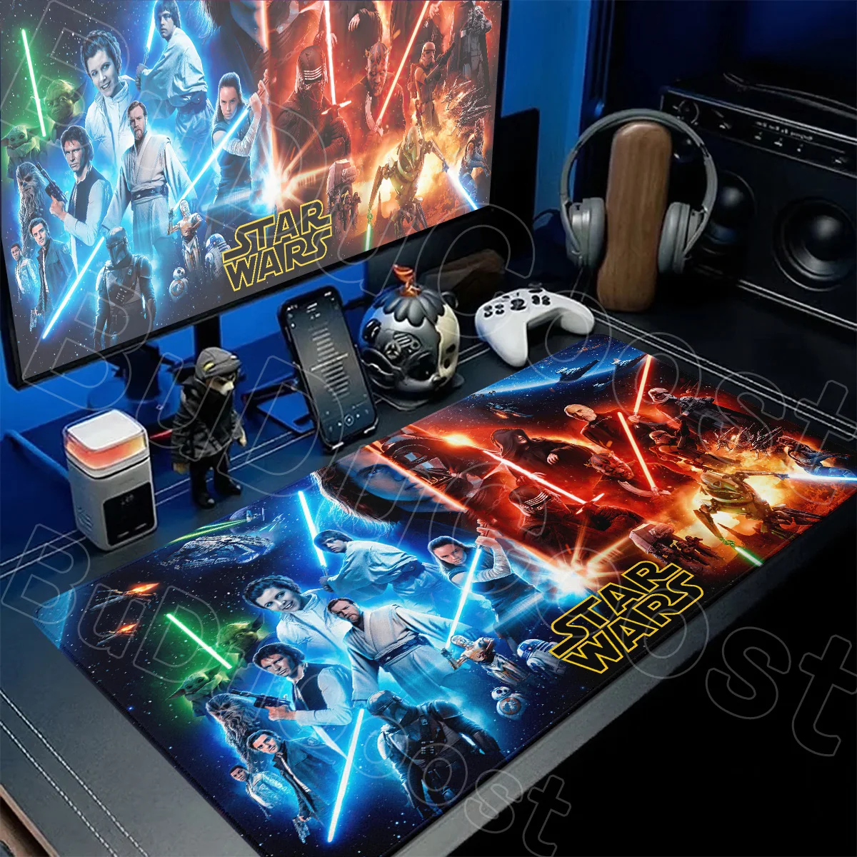 Gaming Computer Mouse Pad Anime Carpet XXL HD Print Star Wars Laptop Office Extend Deskmat Speed Gamer Cabinet Keyboard Mausepad