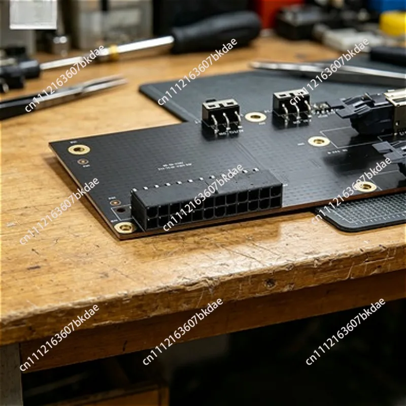 Dual‑Slot Graphics Card Expansion Board PEX8749 PCIe 3.0 X16 To X8 X8 Adapter With ATX Power Supply For Server Workstation
