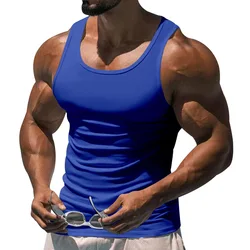 Men Tank Tops Fitness Gym Workout Undershirt Sleeveless T-Shirt Male Sweatshirt Bodybuilding Singlets Running Vest Pullovers