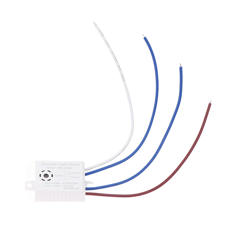 Module de détecteur de capteur de commande vocale avec interrupteur à Induction automatique acousto-optique de lumière LED