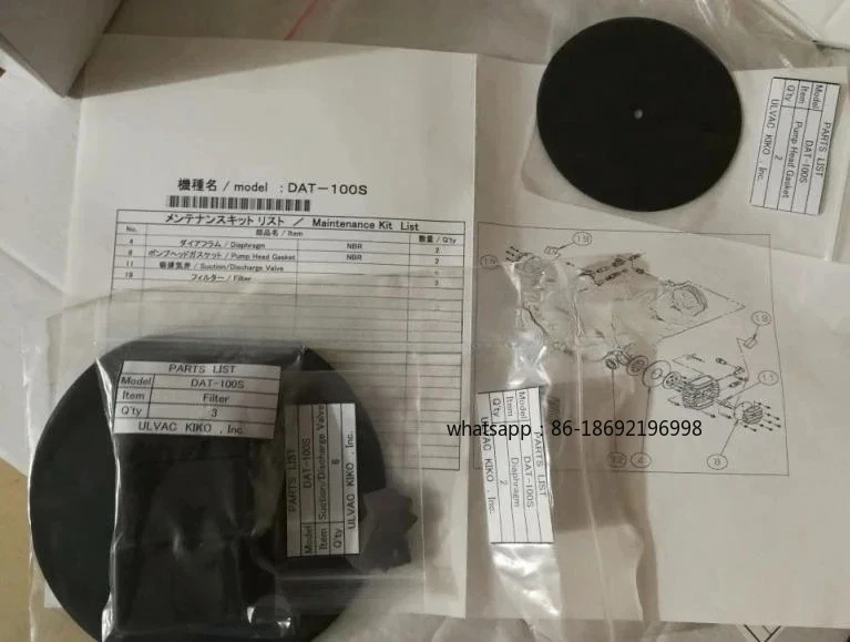 

DAT-100S Membrane Repair Package DAT-50D Vacuum Pump Repair Package DTC-41