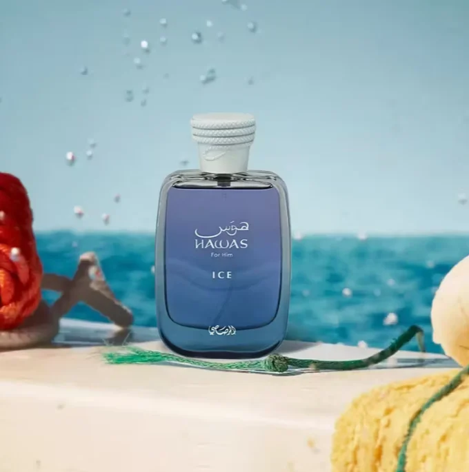 2025 Update! Rasasi Hawas Ice Peak Blue Eau de Toilette 3.4 oz Unisex Luxury Fragrance Valentine's Day Gift