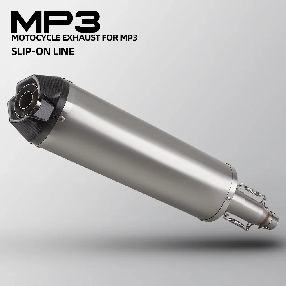 

Slip On Line For Piaggio MP3 Hybrid/Yourban 125ie/300ie 250/250FL/250LT/250RL 400FL Motorcycle Exhaust Kit Tail End Pipe Muffler