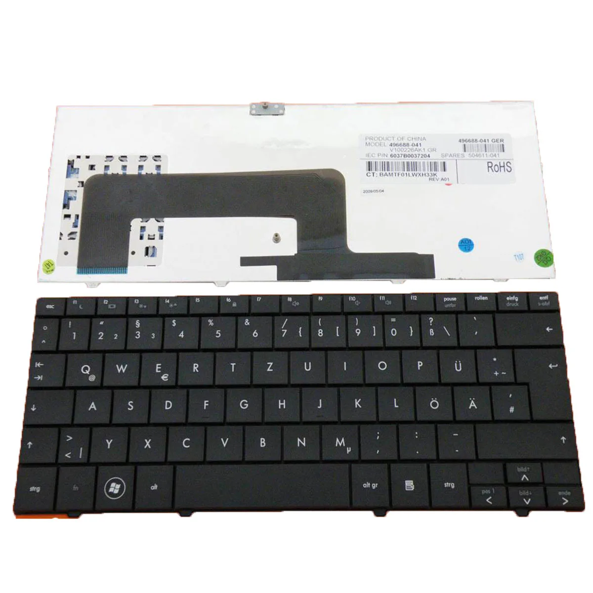 new GR QWERTZ Notebook Laptop keyboard for HP Mini1000 MINI 1000 1100 1131 1017 1014 1009 1019TU Black Deutsch 496688-041