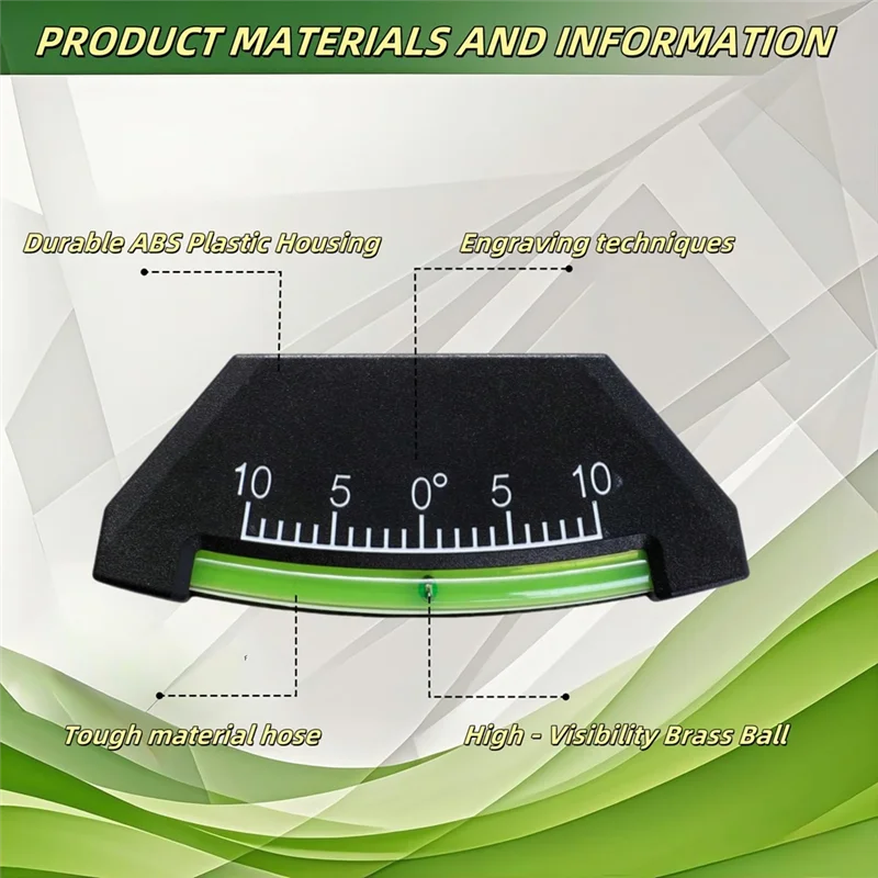 Professional Off-Road Vehicle,Truck RV Level-Graduated Scale Stick On Leveling System,High Visibility Brass Ballfor Ball 2 Pcs