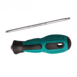 1PC Chrome-vanadium Steel Dual-use Slotted Cross Screwdriver 3x75mm Handle Bolt Driver for Home Garden Workshop Tools Nutdrivers
