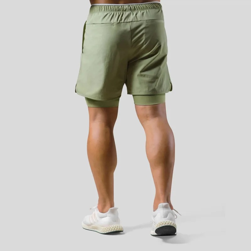 Circft-Short de sport décontracté pour homme, double couche, faux deux pièces, basket-ball, fitness, anti-transpiration, séchage rapide, été, nouveau