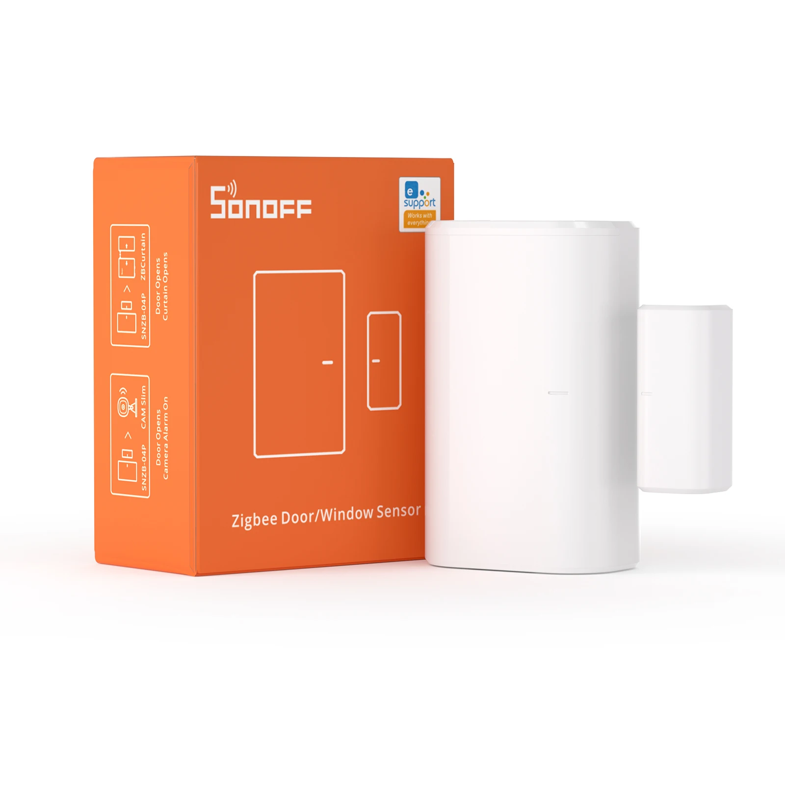 1/2 SZT. SONOFF SNZB-04P Czujnik Zigbee Otwierania Drzwi/Okien Alarm Bezpieczeństwa Domu Lokalne Inteligentne Sceny Współpracuje z Alexa Google Home ZHA — zdjęcie produktu 7