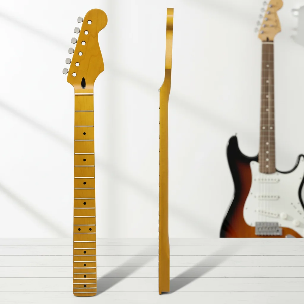 Eco-friendly Maple Electric Guitar Accessory Neck With Matte Fingerboard Finish Stringed Instruments Part