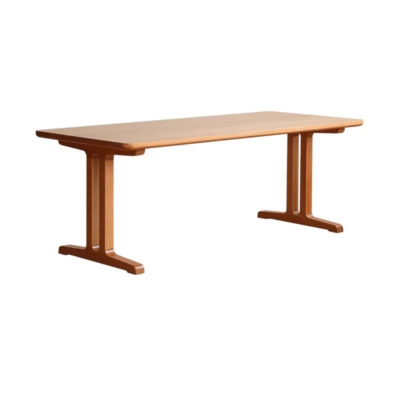 

Living room workbench solid wood home study desk cherry wood double desk