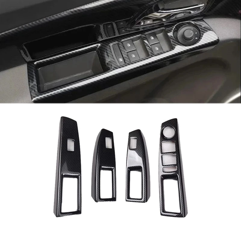 

4PCS Car Interior Door Window Lift Glass Switch Buttons Cover Molding For Chevrolet Cruze 2009-2015 Left Hand Drive