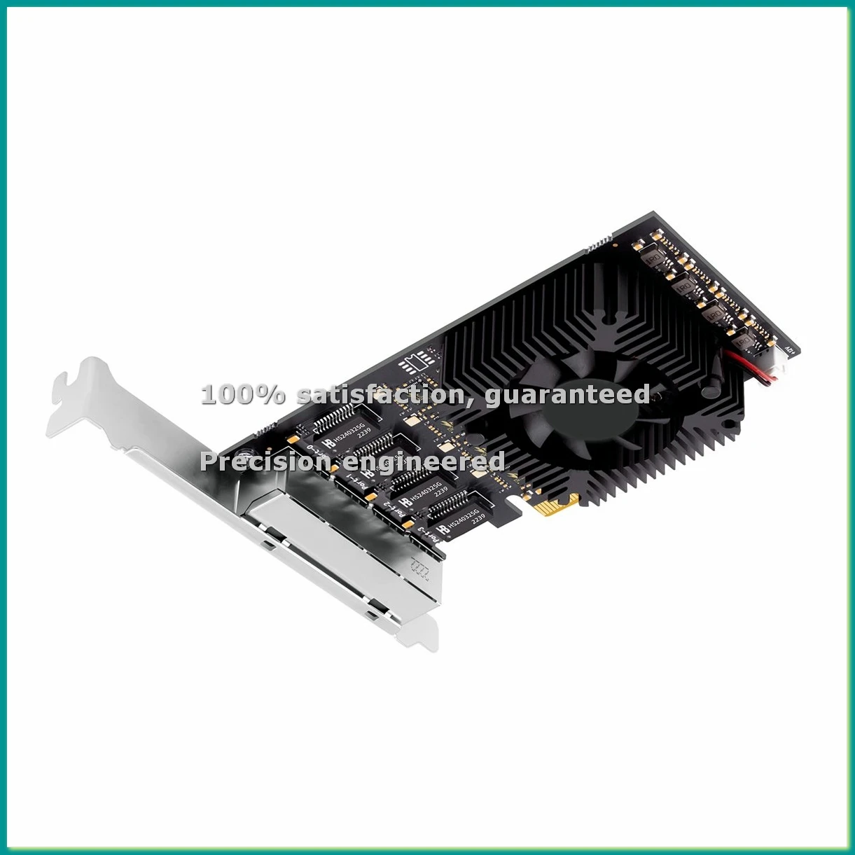 

4-портовая сетевая карта PCIE POE 10/100/1000/2500 Мбит/с, гигабитный промышленный Ethernet-конвертер, адаптер PCIE X4 20G, чип 8125BG-TCES