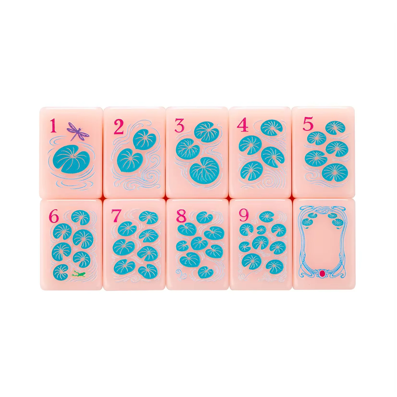 Compact Portable Mahjong, American Style Travel Acrylic Mahjong Set, Lightweight Game for Adults Home Travel Play