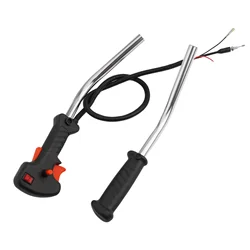 정원 용품 40cm 튜브 핸들 Brushcutter 트리머 제어 튜브 핸들 스위치 + 브러시 커터 용 스로틀 트리거 케이블