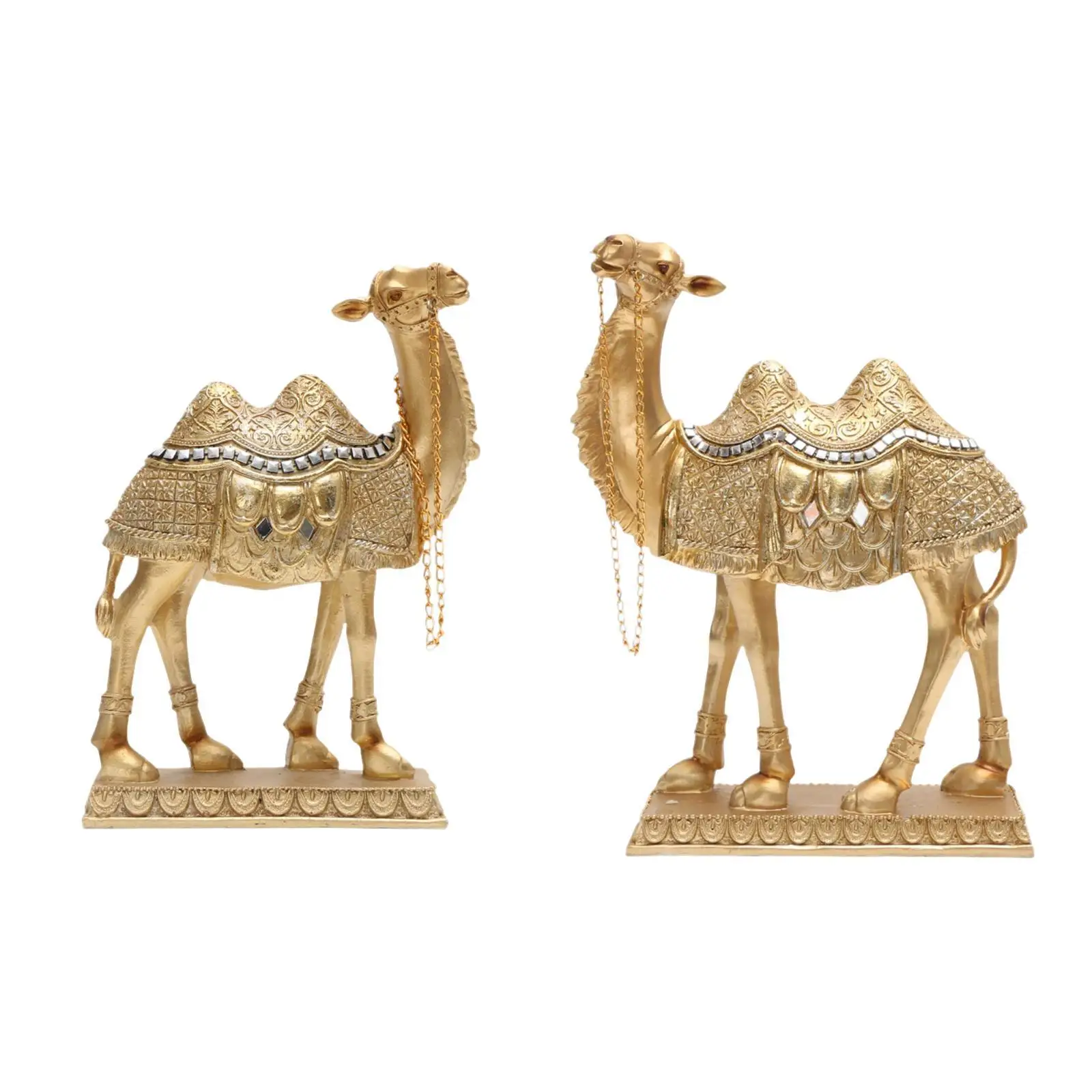 Camel Statue Vivid Details Collectibles Fine Craftsmanship Decorative Animal Figurine for Bedroom Balcony Desktop Indoor Office