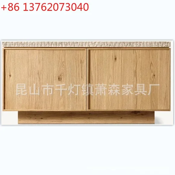 American solid wood high-end luxury dining side cabinet living room furniture