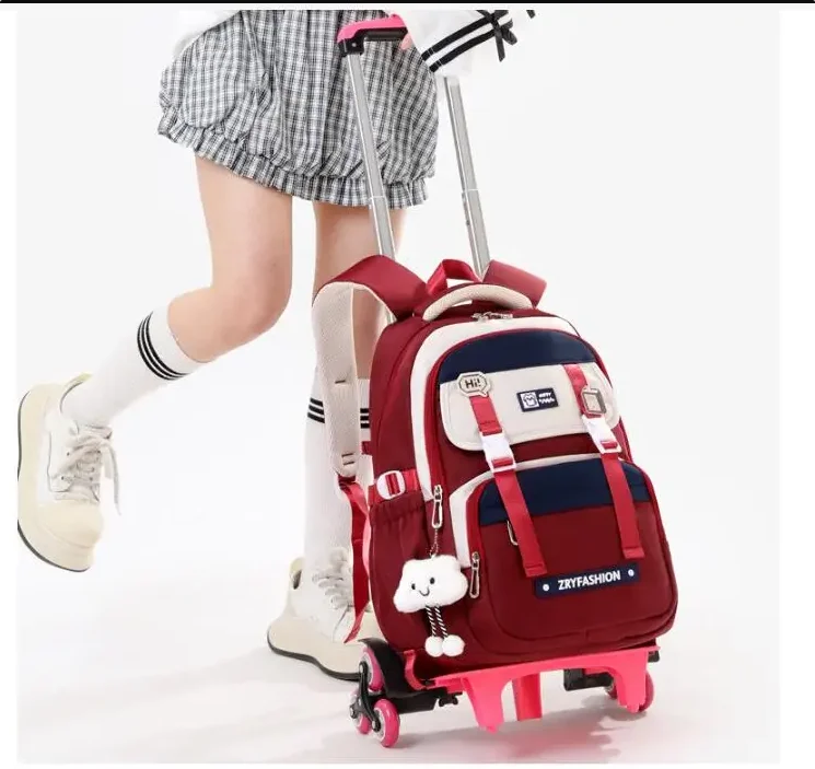 

School wheeled backpack With wheels For Girls Trolley backpack Primary school Bag on wheels School Rolling backpack For boys