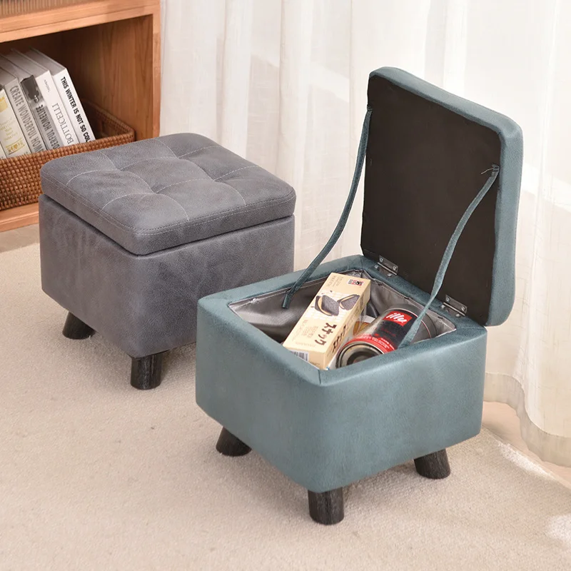 

Multifunctional Solid Wood Storage Stool, Versatile for Sofa, Bed End & Shoe Changing
