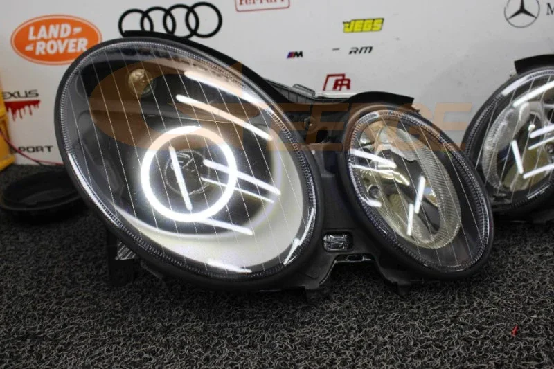 For Mercedes Benz E Class W211 2003 2004 2005 2006 2007 2008 2009 Day Light Ultra Bright LED Angel Eyes Halo Rings - Image 6