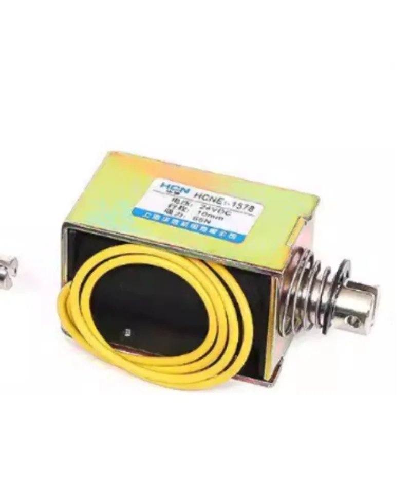12V/24VDC Pull Hold/Release 10mm Stroke 6.5Kg Force Electromagnet Solenoid Actuator HCNE1-1578
