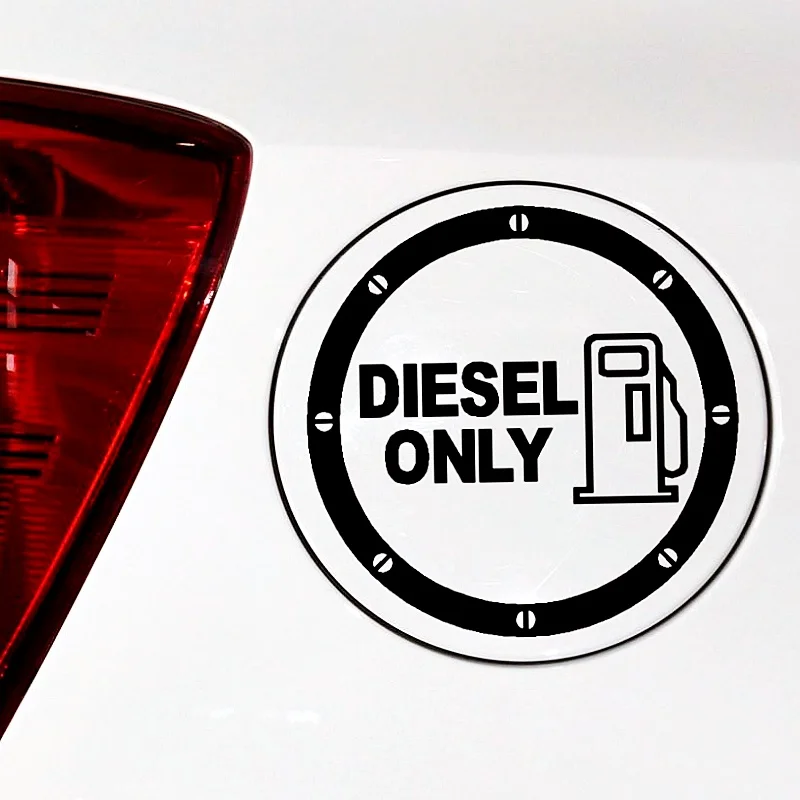 Car Stickers Diesel Oil Only Reflective Decoration For Fuel Tank Cap For PEUGEOT 208 2008 307 308 D2