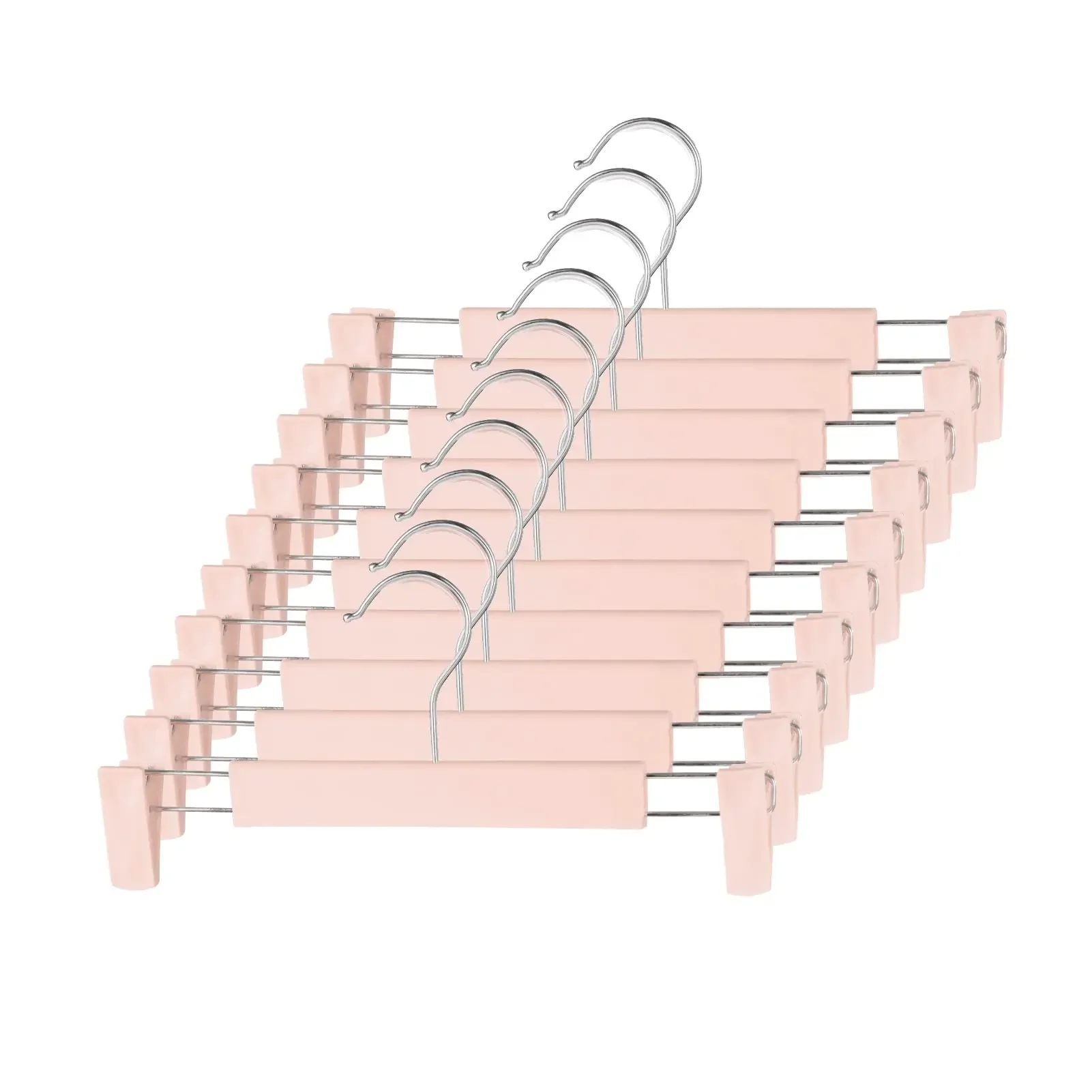 Pants Hangers with Adjustable Non-Slip Clips Anti-Rust Hanging Hook for Trouser,Skirts,Jeans,Clothes Hangers
