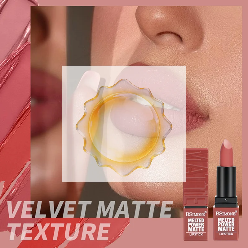 BSIMONE Velvet Matte Lip Gloss - Trucco tinta labbra rosso impermeabile, idratante e a lunga durata, per tutti i tipi di pelle