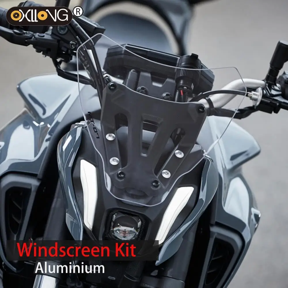 

MT07 Motorcycles Accessories Windshield Windscreen Air Wind Deflector + bracket For Yamaha MT-07 MT07 MT 07 mt07 2021 2022 2023