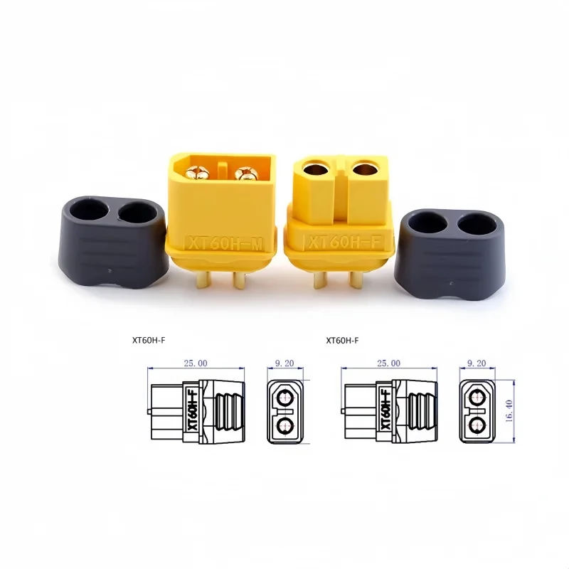 XT60H-M XT60H-F XT60UH Battery Plug with Sheath Version Model for Model Flying 3.5mm Gold-plated T-Type Connector