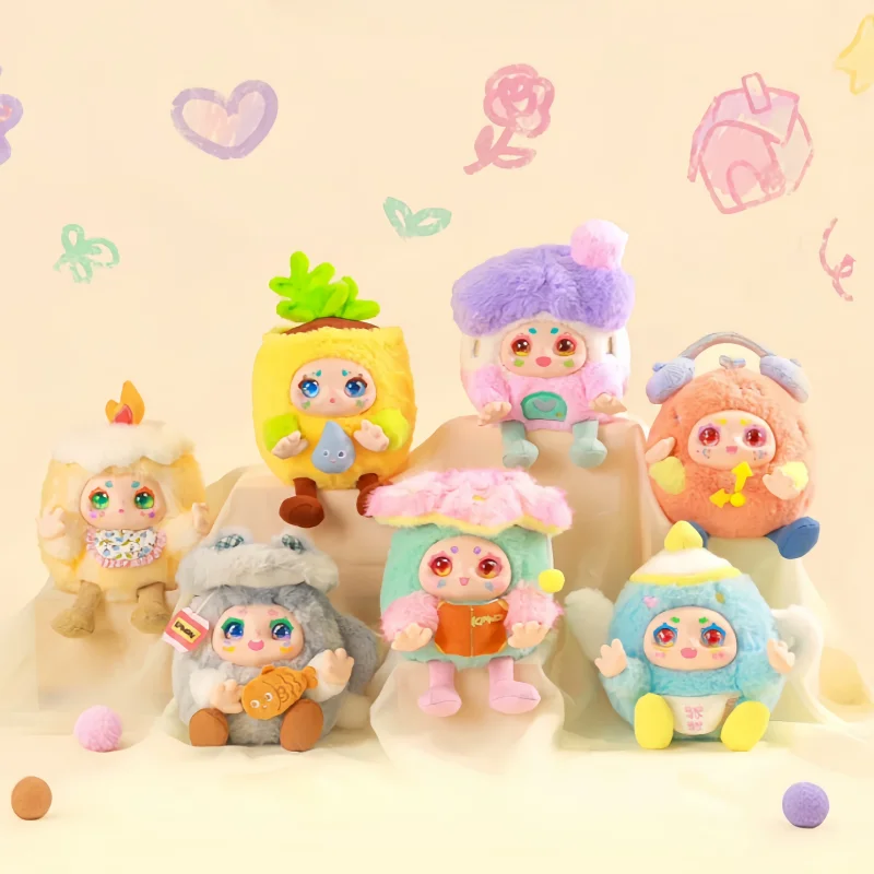 

Оригинальный Кимон, теплая бархатная слепая коробка, серия Kawaii, плюшевая Коллекционная игрушка, украшение для стола, индивидуальные подарки на день рождения